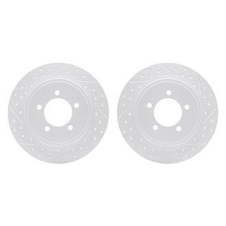 R1 Concepts® - Drilled and Slotted Rear Brake Rotor Set