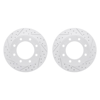 R1 Concepts® - Drilled and Slotted Rear Brake Rotor Set
