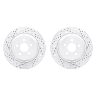 R1 Concepts® - Drilled and Slotted Rear Brake Rotor Set