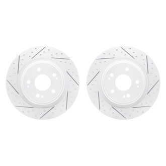 R1 Concepts® - Drilled and Slotted Rear Brake Rotor Set