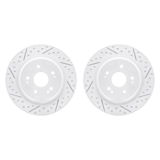 R1 Concepts® - Drilled and Slotted Rear Brake Rotor Set