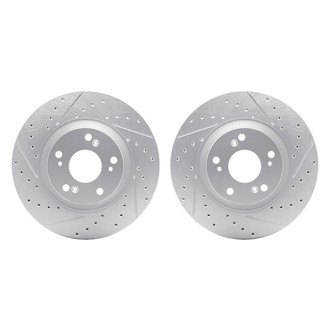 R1 Concepts® - Drilled and Slotted Front Brake Rotor Set