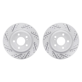 R1 Concepts® - Drilled and Slotted Rear Brake Rotor Set