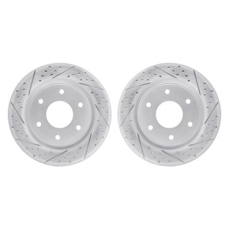 R1 Concepts® - Drilled and Slotted Front Brake Rotor Set