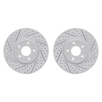 R1 Concepts® - Drilled and Slotted Front Brake Rotor Set