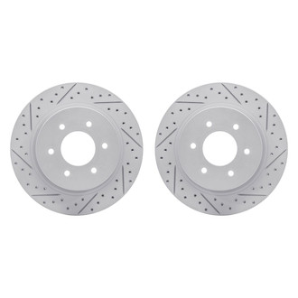 R1 Concepts® - Drilled and Slotted Front Brake Rotor Set
