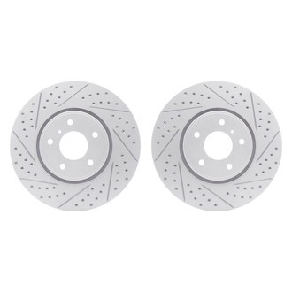 R1 Concepts® - Drilled and Slotted Front Brake Rotor Set