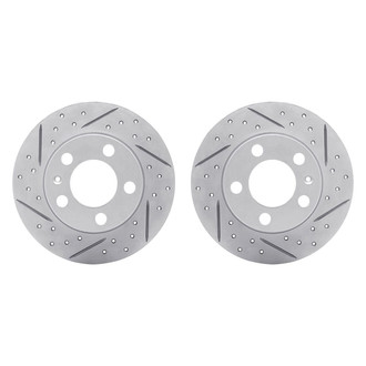 R1 Concepts® - Drilled and Slotted Rear Brake Rotor Set
