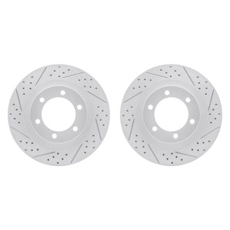 R1 Concepts® - Drilled and Slotted Front Brake Rotor Set