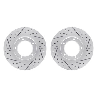 R1 Concepts® - Drilled and Slotted Front Brake Rotor Set