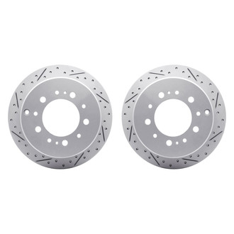R1 Concepts® - Drilled and Slotted Rear Brake Rotor Set