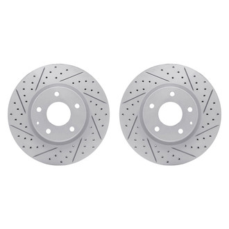 R1 Concepts® - Drilled and Slotted Front Brake Rotor Set