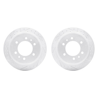 R1 Concepts® - Drilled and Slotted Rear Brake Rotor Set