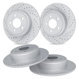 R1 Concepts® - Drilled and Slotted Brake Rotor Set