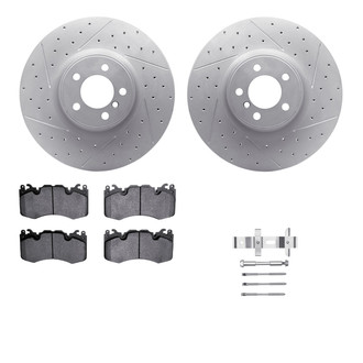 R1 Concepts® - Drilled and Slotted Brake Kit with Euro Ceramic Pads
