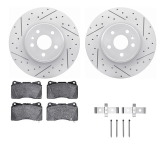 R1 Concepts® - Drilled and Slotted Brake Kit with Optimum OE Pads