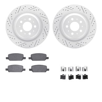 R1 Concepts® - Drilled and Slotted Brake Kit with Optimum OE Pads