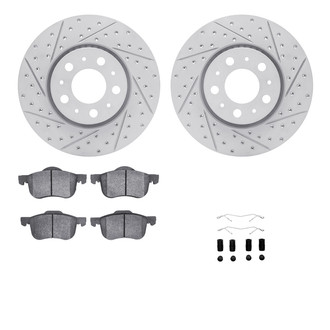 R1 Concepts® - Drilled and Slotted Brake Kit with Optimum OE Pads