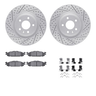 R1 Concepts® - Drilled and Slotted Brake Kit with Optimum OE Pads