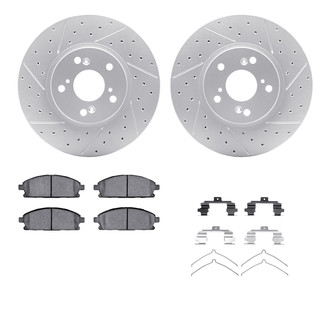 R1 Concepts® - Drilled and Slotted Brake Kit with Optimum OE Pads