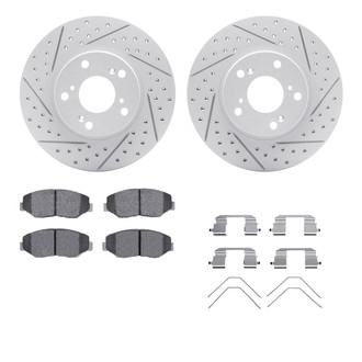 R1 Concepts® - Drilled and Slotted Brake Kit with Optimum OE Pads