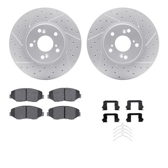 R1 Concepts® - Drilled and Slotted Brake Kit with Optimum OE Pads
