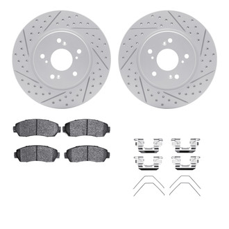 R1 Concepts® - Drilled and Slotted Brake Kit with Optimum OE Pads