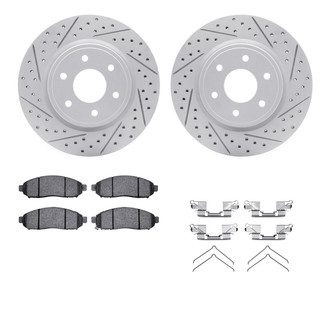 R1 Concepts® - Drilled and Slotted Brake Kit with Optimum OE Pads