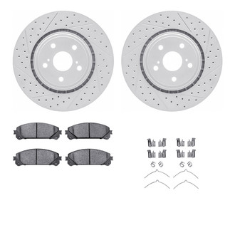 R1 Concepts® - Drilled and Slotted Brake Kit with Optimum OE Pads