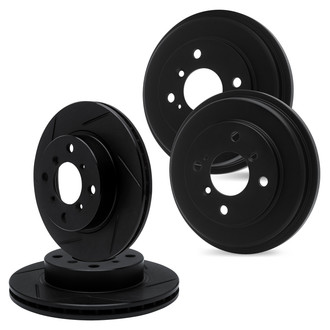 R1 Concepts® WCPN2-92022 - Slotted Front and Rear Brake Rotor Set