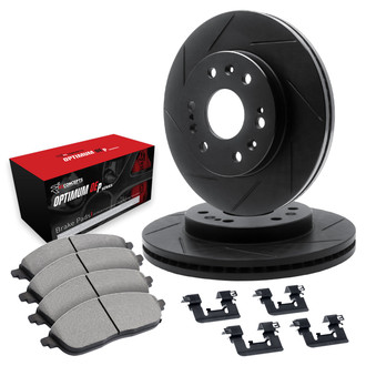 R1 Concepts® - Slotted Front Brake Kit with 5000 OE Pads