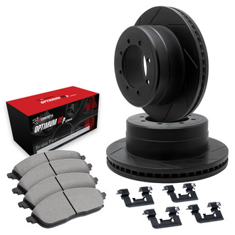 R1 Concepts® WCUH1-54009 - Slotted Front Brake Kit with 5000 OE Pads