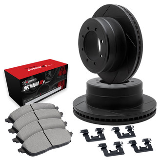 R1 Concepts® - Slotted Rear Brake Kit with 5000 OE Pads
