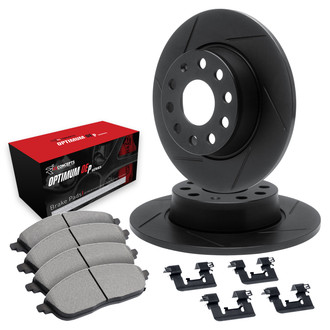 R1 Concepts® WCUH1-76169 - Slotted Rear Brake Kit with 5000 OE Pads