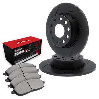 R1 Concepts® - Slotted Front Brake Kit with 5000 OE Pads