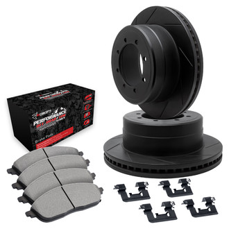 R1 Concepts® - Slotted Front Brake Kit with Performance Off-Road/Tow Brake Pads