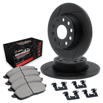 R1 Concepts® WCVH1-54066 - Slotted Rear Brake Kit with Performance Off-Road/Tow Brake Pads