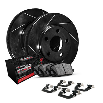R1 Concepts® - Slotted Front Brake Kit with Performance Off-Road/Tow Brake Pads
