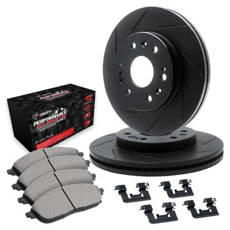 R1 Concepts® - Slotted Rear Brake Kit with Performance Off-Road/Tow Brake Pads
