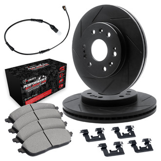 R1 Concepts® - Slotted Front Brake Kit with Performance Off-Road/Tow Brake Pads