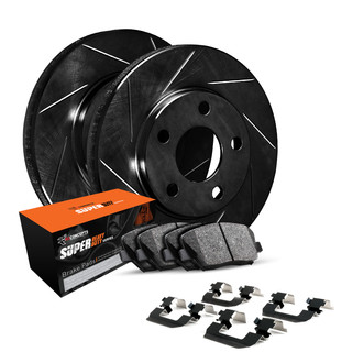 R1 Concepts® - Slotted Rear Brake Kit with Super Duty Pads