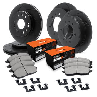 R1 Concepts® - Slotted Front and Rear Brake Kit with Super Duty Pads