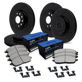 R1 Concepts® - Slotted Brake Kit with Semi-Met Pads