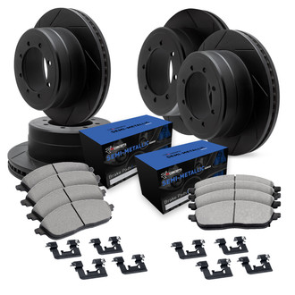 R1 Concepts® - Slotted Brake Kit with Semi-Met Pads