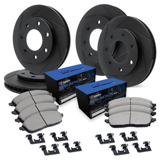 R1 Concepts® - Slotted Brake Kit with Semi-Met Pads