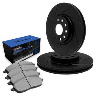 R1 Concepts® - Slotted Brake Kit with Semi-Met Pads