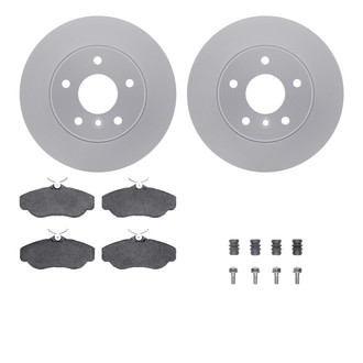 R1 Concepts® WDTH1-11002 - Front Brake Kit with Euro Ceramic Pads