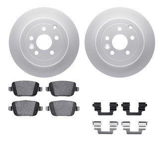 R1 Concepts® WDTH1-11016 - Rear Brake Kit with Euro Ceramic Pads