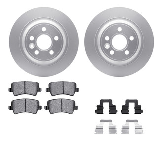 R1 Concepts® WDTH1-11021 - Rear Brake Kit with Euro Ceramic Pads