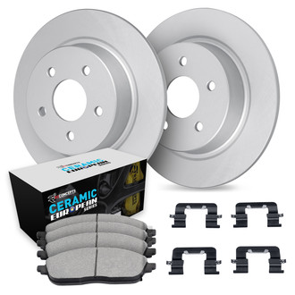 R1 Concepts® WDTH1-27010 - Rear Brake Kit with Euro Ceramic Pads